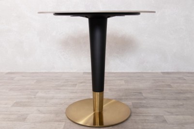 Aged Brass Copper Edged Dining Restaurant Table